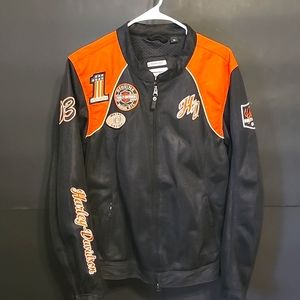 (223) Women's nylon Harley-Davidson riding jacket size XL